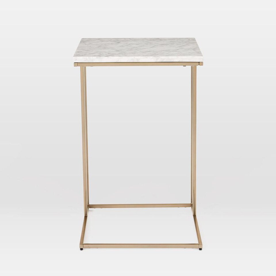 Streamline CSide Table Marble West Elm Australia